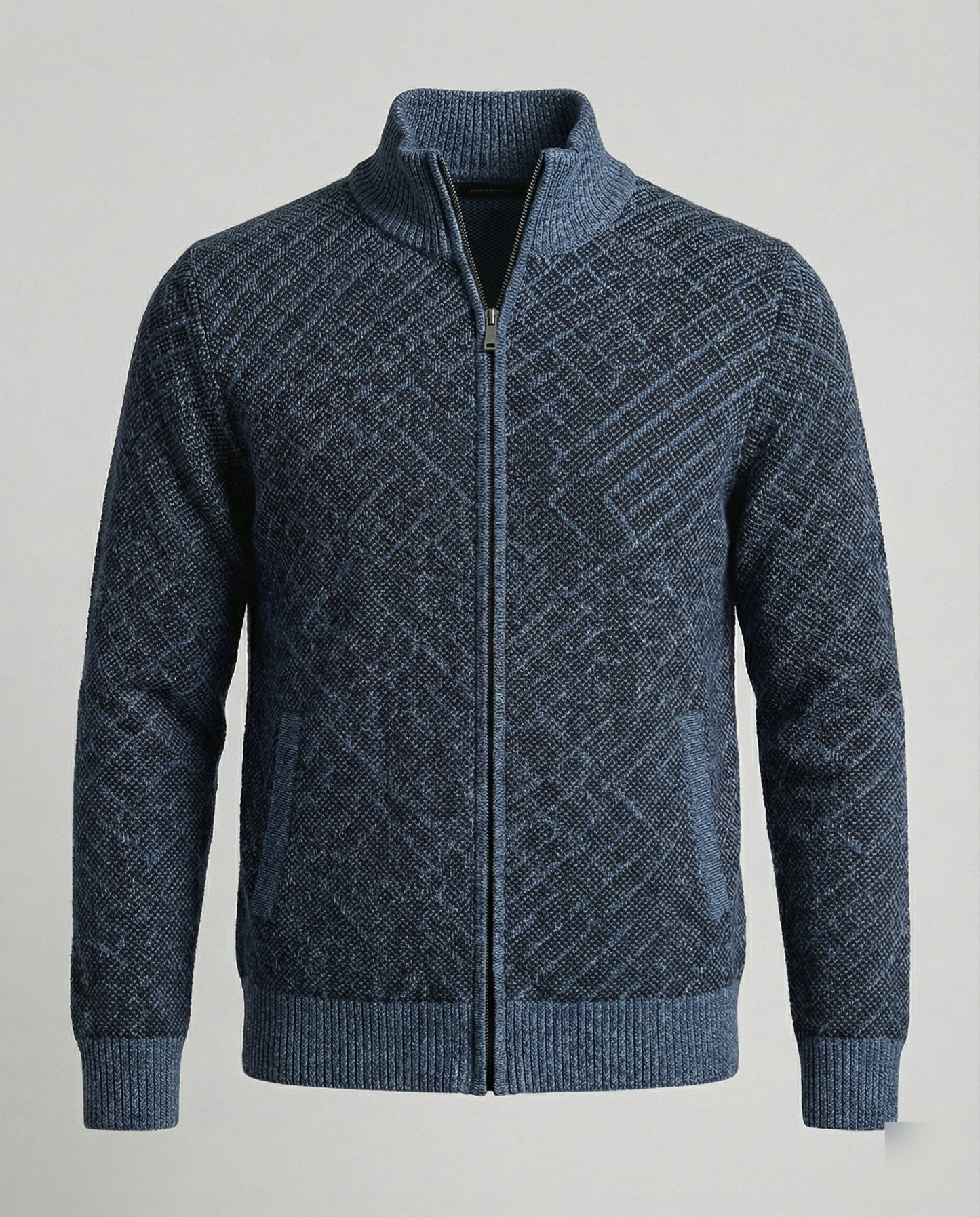 Cardigan Uomo in Maglia con Zip