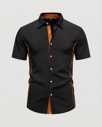 Camicia Uomo Manica Corta Stile Moderno
