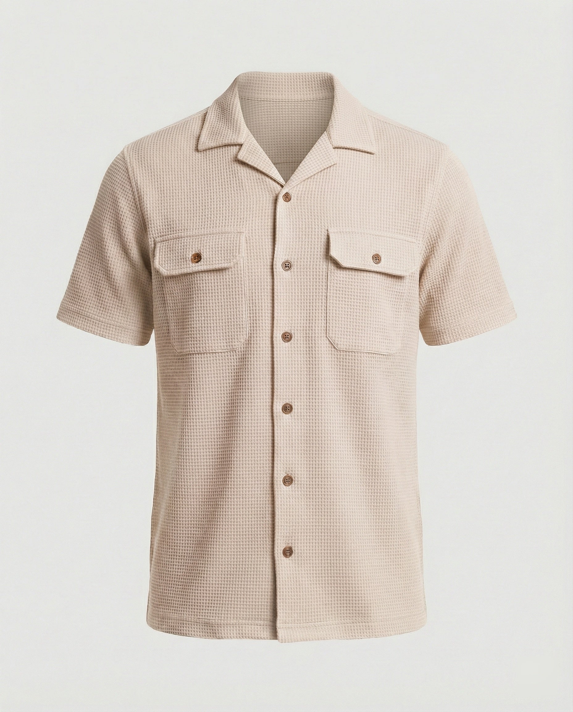 Camicia Uomo Manica Corta con Tasche sul Petto - Brentozzi