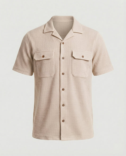 Camicia Uomo Manica Corta con Tasche sul Petto - Brentozzi