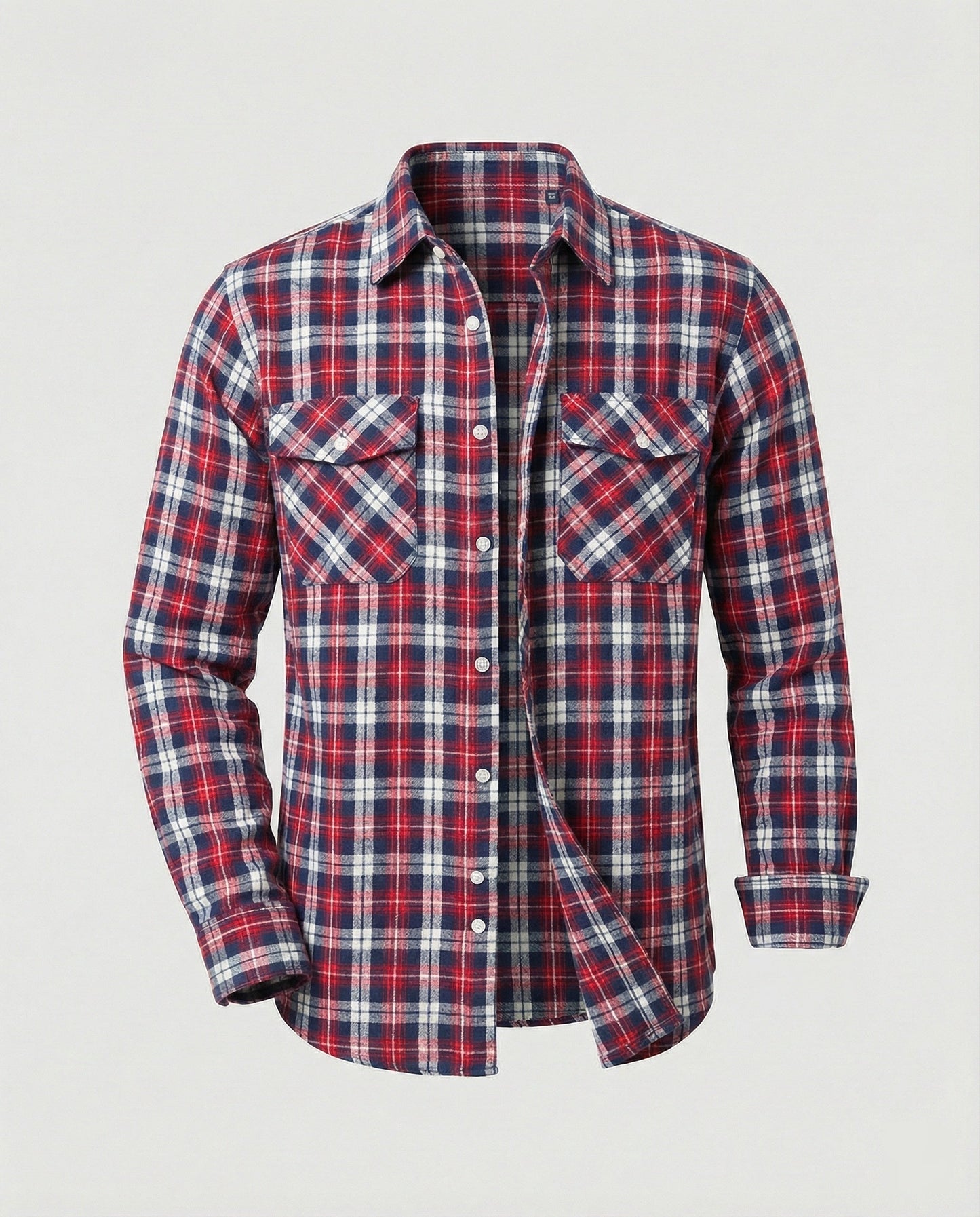 Camicia Uomo Flanella Quadri Casual
