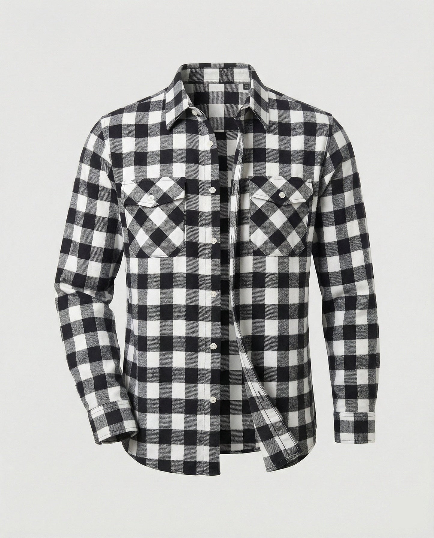 Camicia Uomo Flanella Quadri Casual