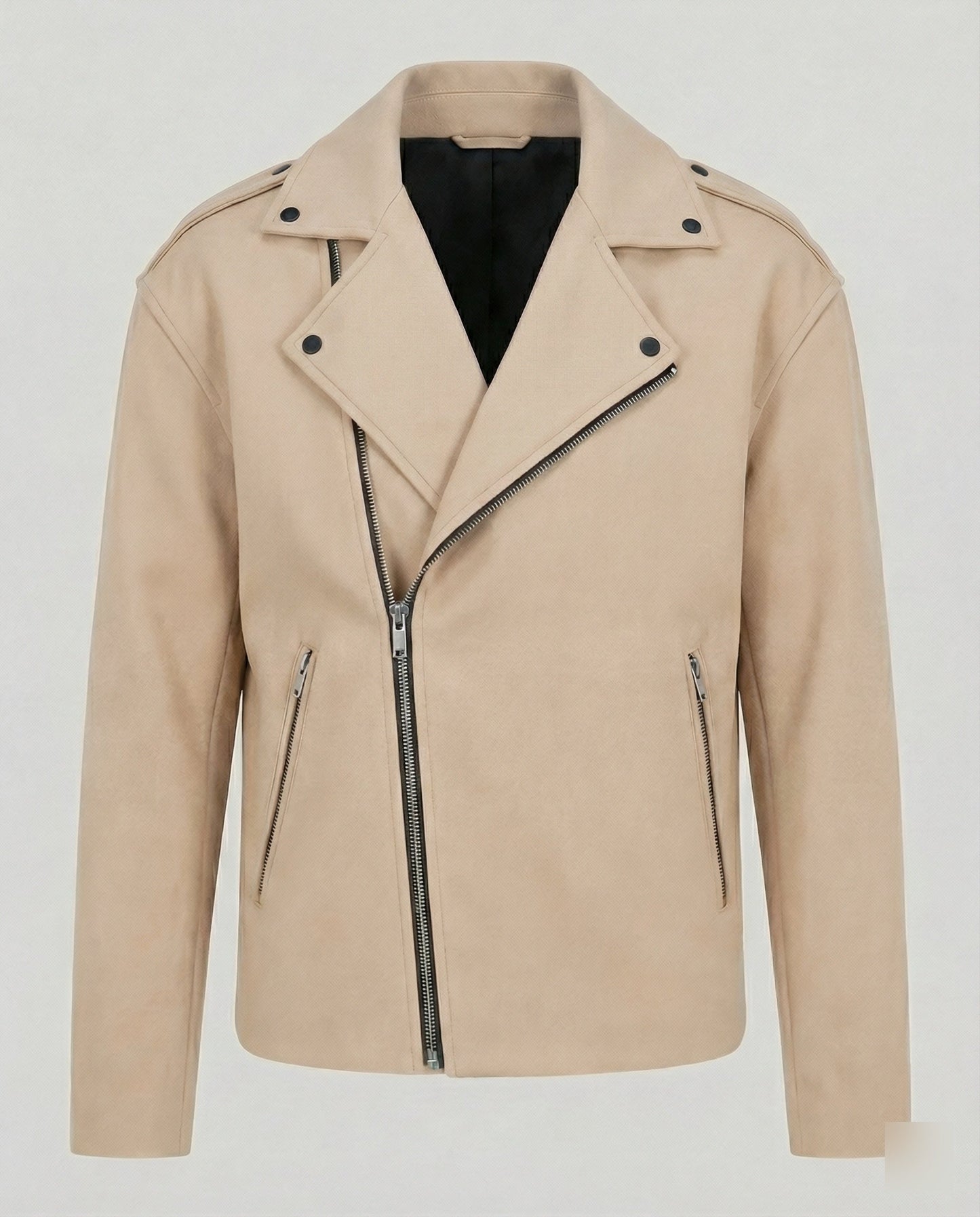 Gilet Uomo in Pelle Stile Biker