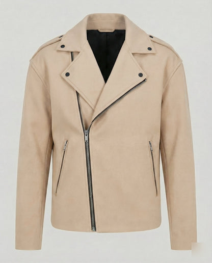 Gilet Uomo in Pelle Stile Biker