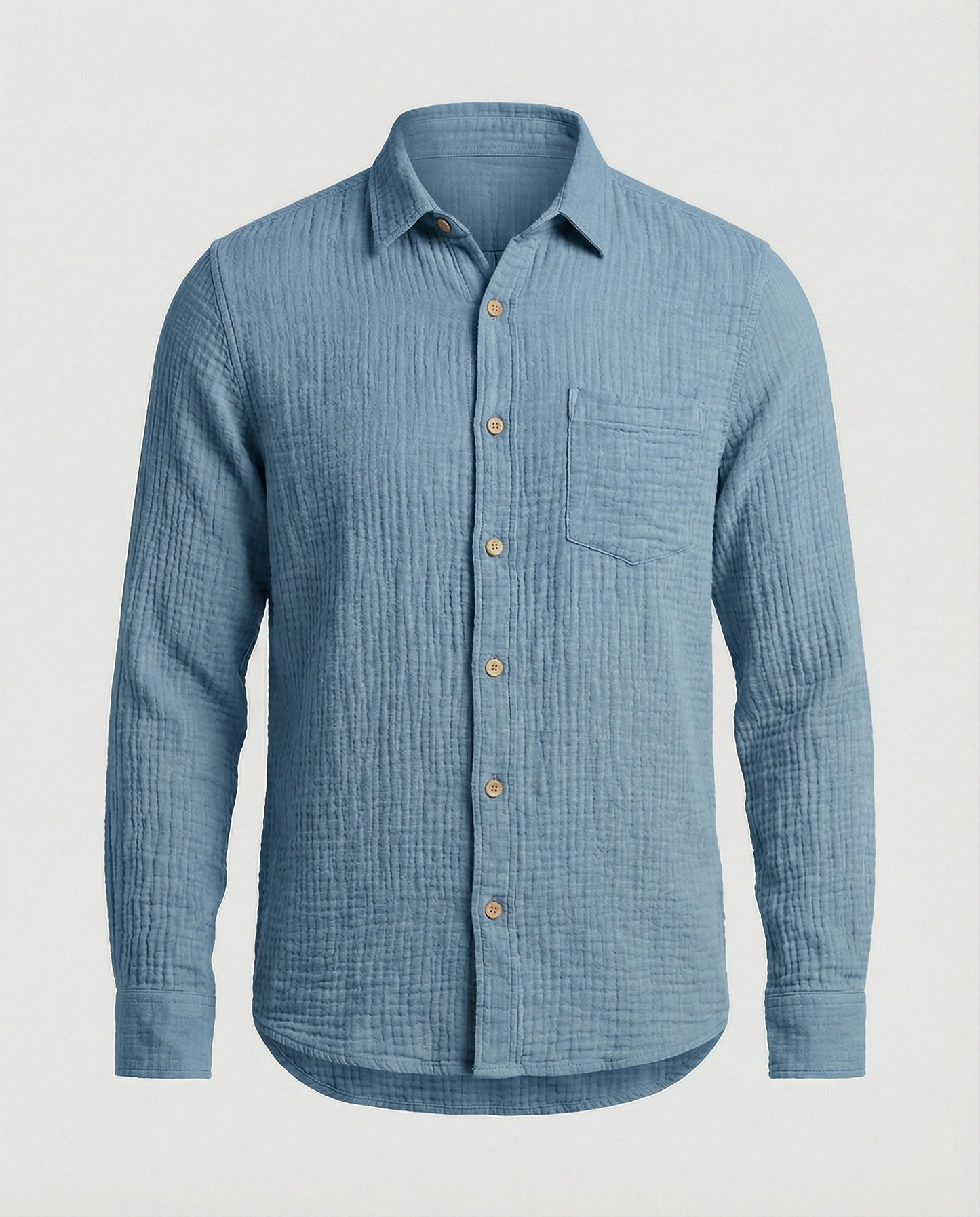 Camicia Uomo Casual Manica Corta con Tasche Sul Petto