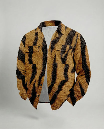 Camicia Uomo in Velluto Manica Lunga Casual