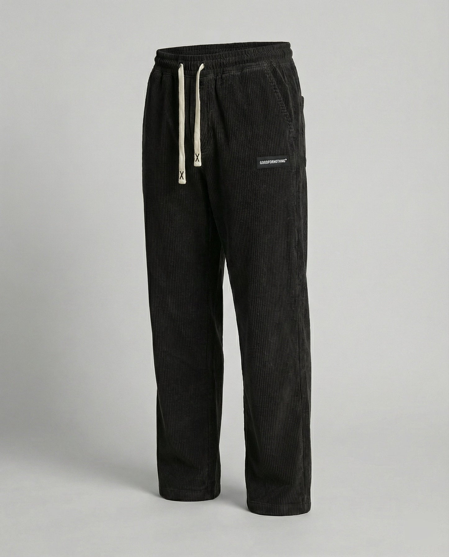 Pantaloni Uomo in Velluto a Coste con Coulisse Larga