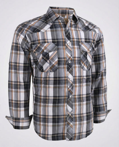 Camicia Uomo Casual Quadri Taglio Slim