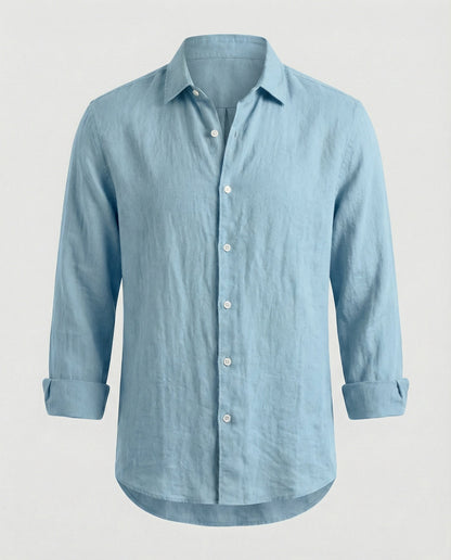 Camicia Uomo Lino Colletto Kent Estiva