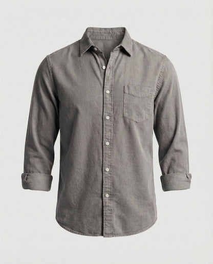 Camicia Uomo Manica Lunga Classica con Taschino