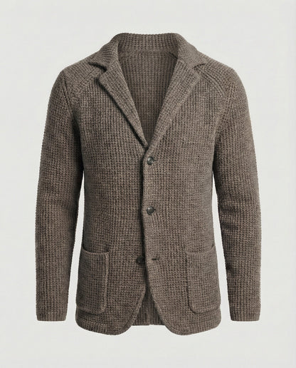Blazer Uomo in Maglia con Colletto a Risvolto - Brentozzi