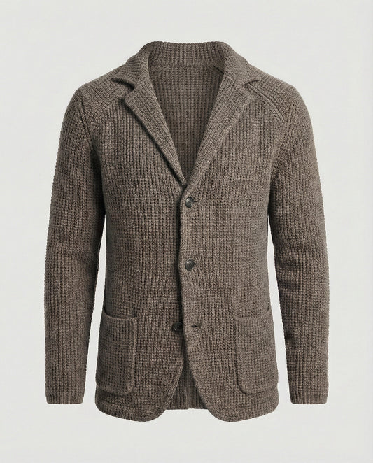 Blazer Uomo in Maglia con Colletto a Risvolto - Brentozzi