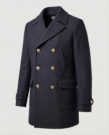 Cappotto Uomo in Lana Elegante Doppio Petto