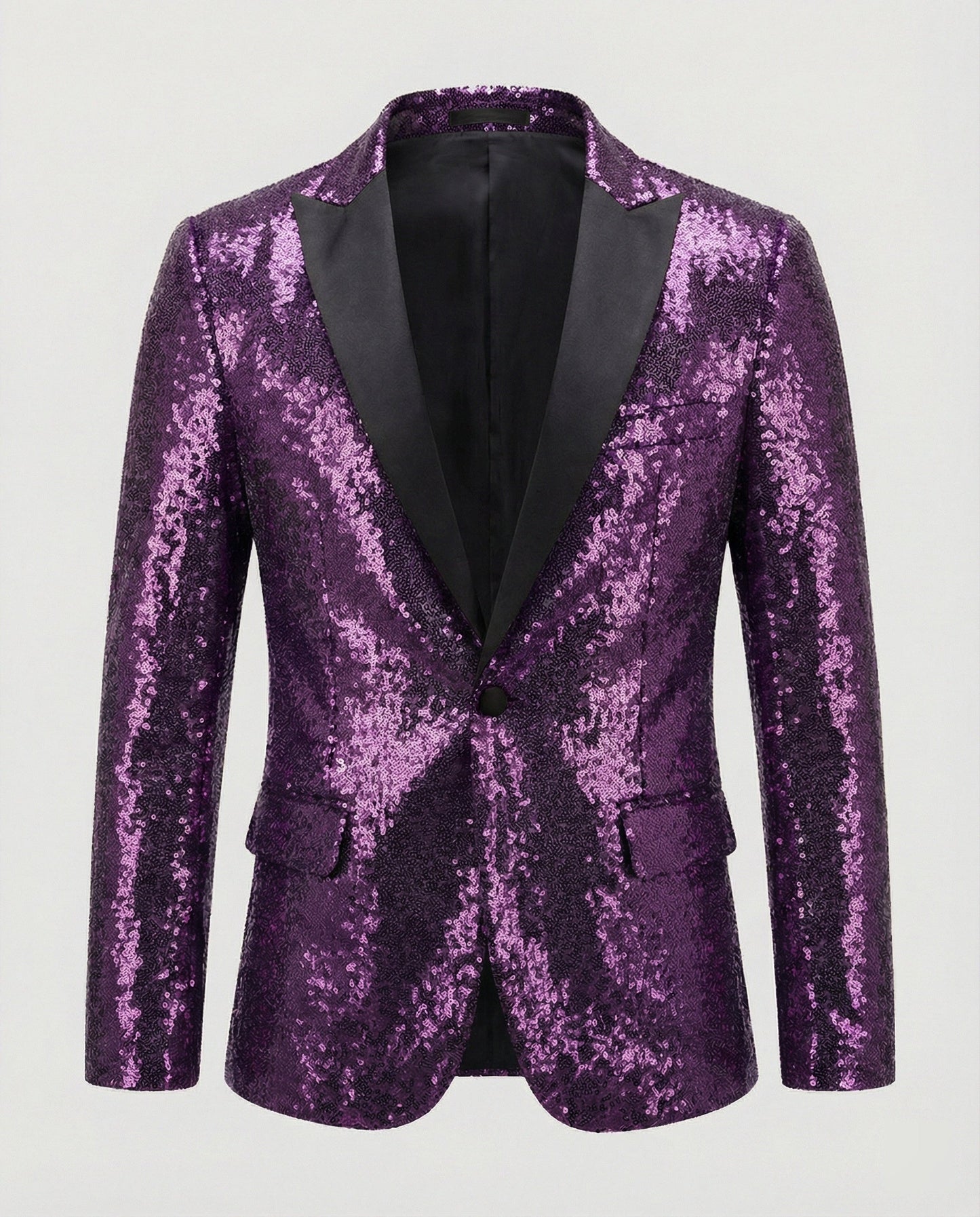Blazer Uomo Paillettes Lucido Slim Fit