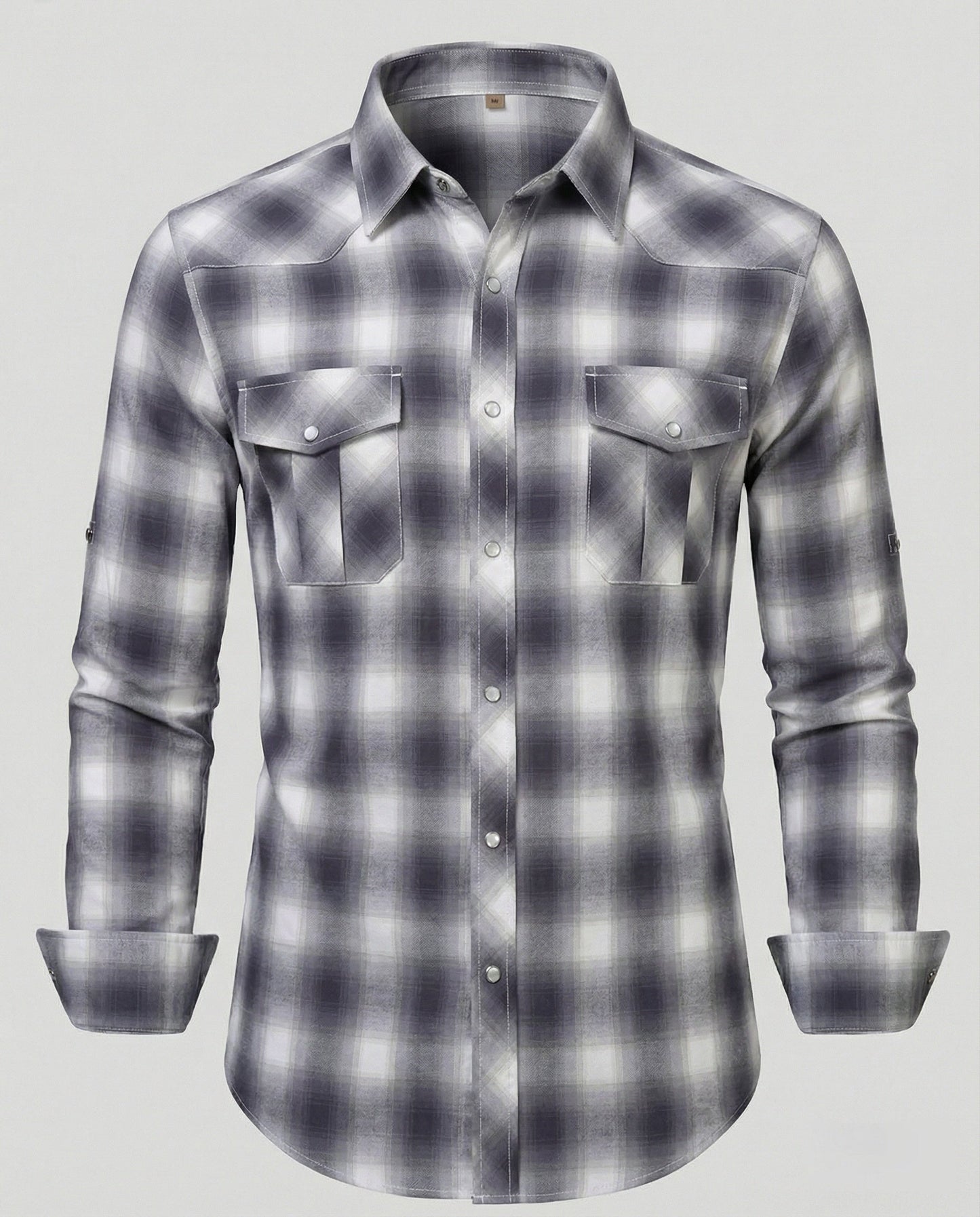 Camicia Uomo Casual Quadri Taglio Slim