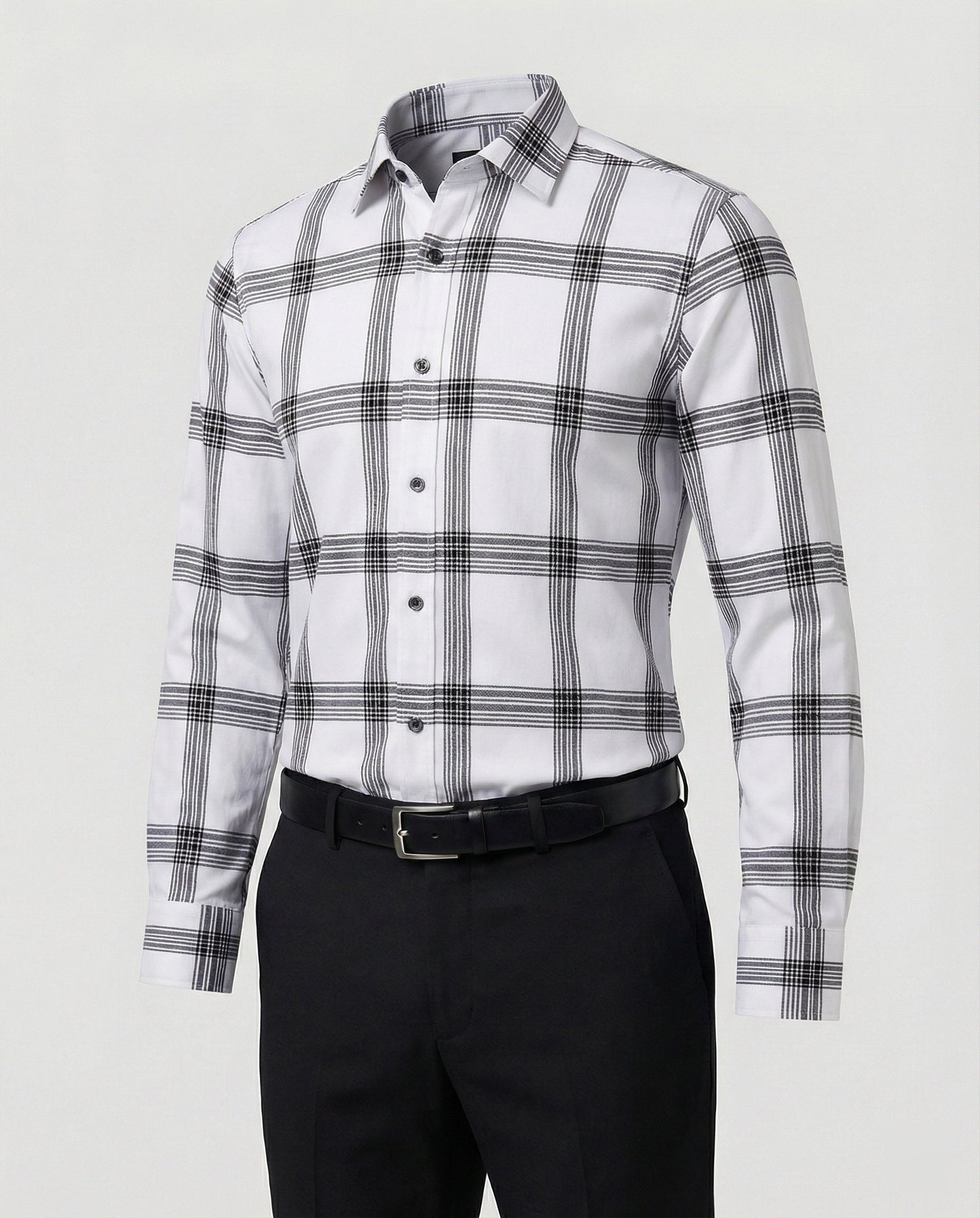 Camicia Uomo Business Collo Squadrato Slim Fit