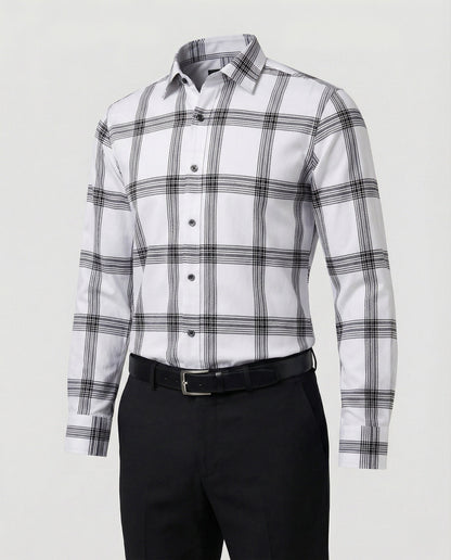 Camicia Uomo Business Collo Squadrato Slim Fit
