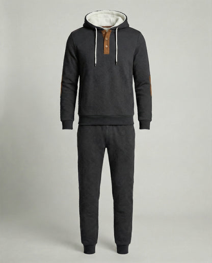 Tuta Jogging Uomo Felpa con Cappuccio e Pantaloni