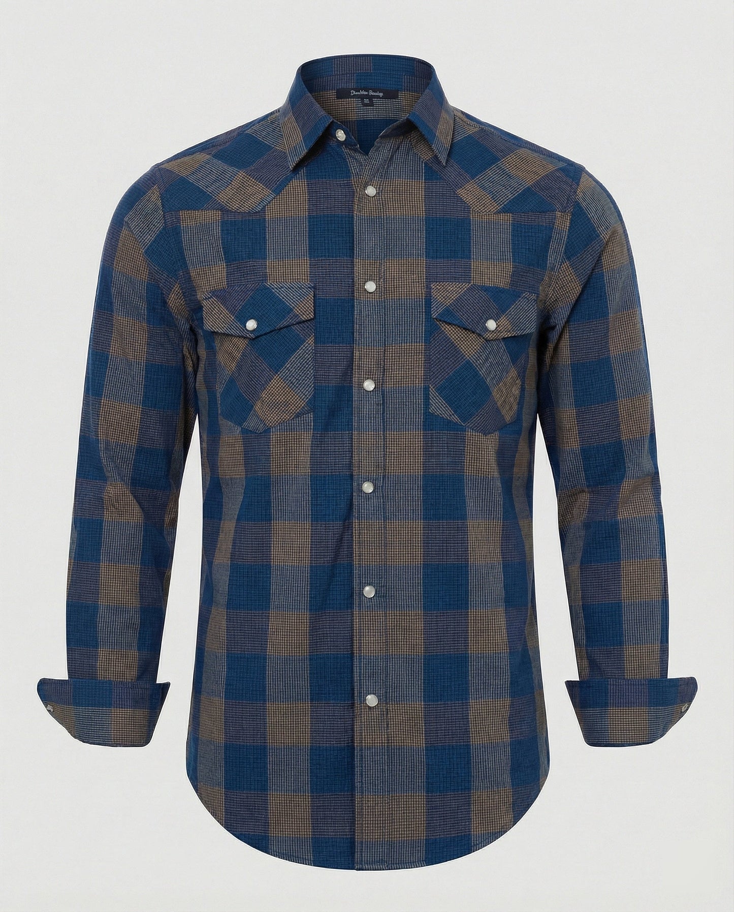 Camicia Uomo Flanella Manica Lunga Quadri