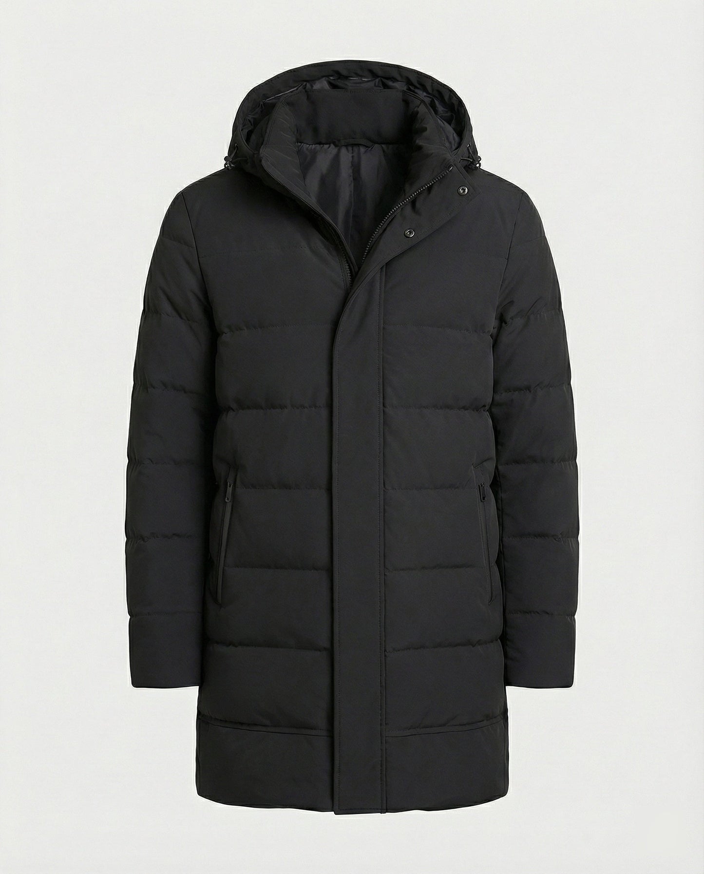 Cappotto Invernale Uomo Imbottito con Cappuccio Casual