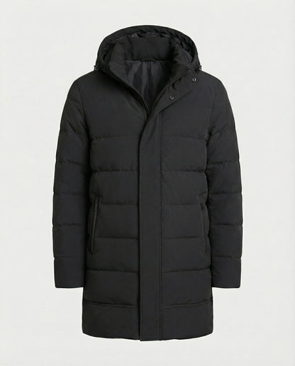 Cappotto Invernale Uomo Imbottito con Cappuccio Casual