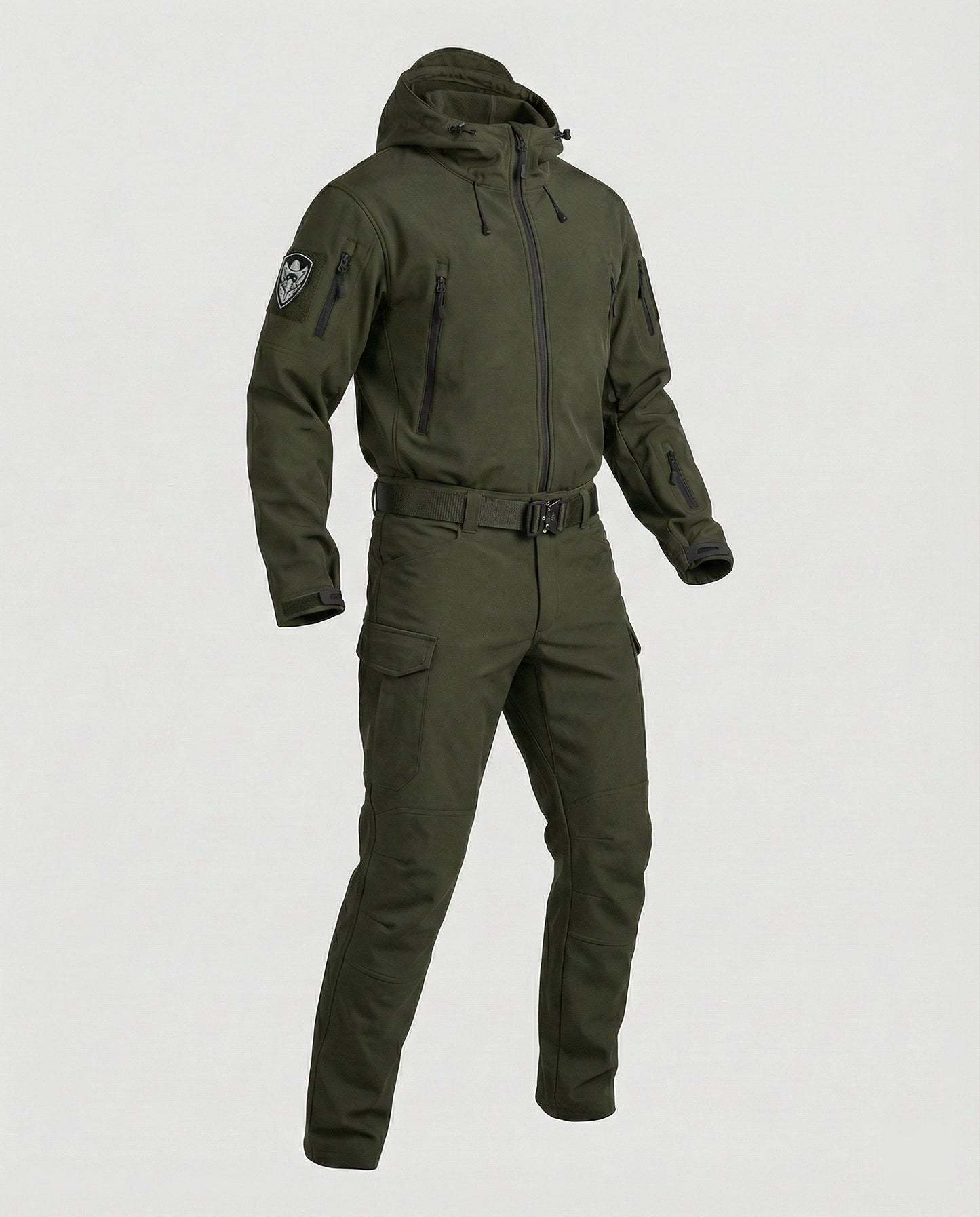 Giacca e Pantaloni Outdoor Uomo Tessuto Tecnico Impermeabile