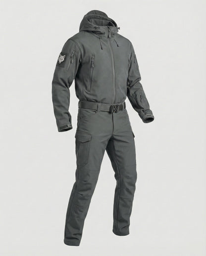 Giacca e Pantaloni Outdoor Uomo Tessuto Tecnico Impermeabile