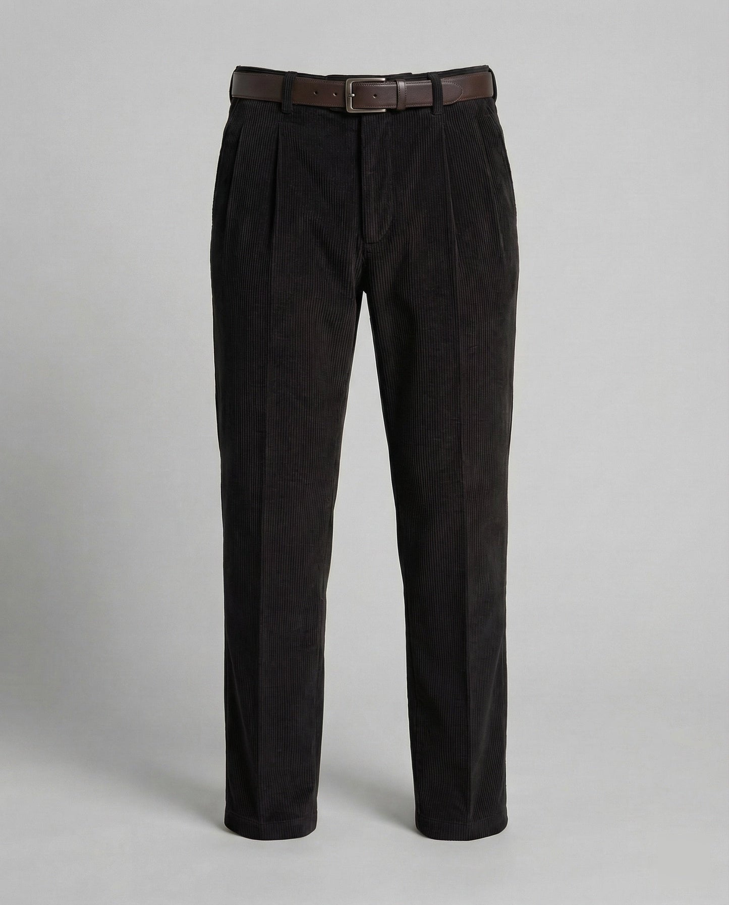 Pantaloni Uomo in Velluto a Coste con Passanti per Cintura