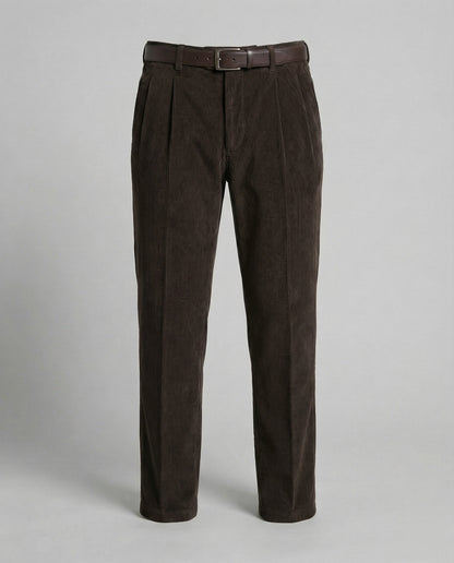 Pantaloni Uomo in Velluto a Coste con Passanti per Cintura