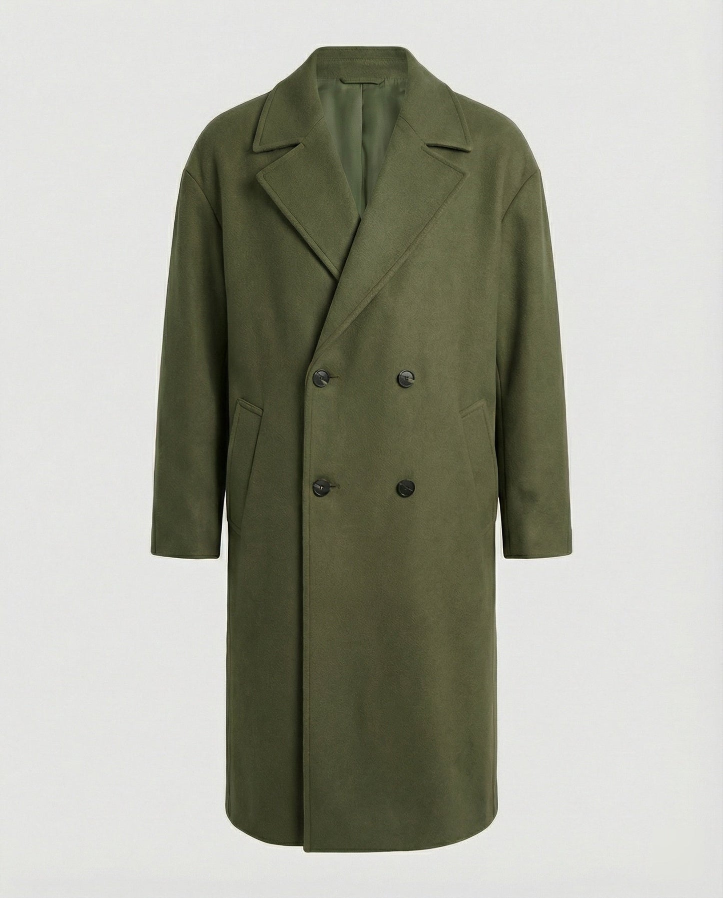 Cappotto Uomo Effetto Lana Stile Elegante
