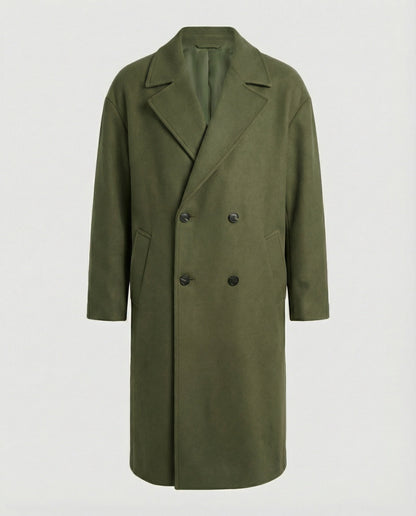Cappotto Uomo Effetto Lana Stile Elegante