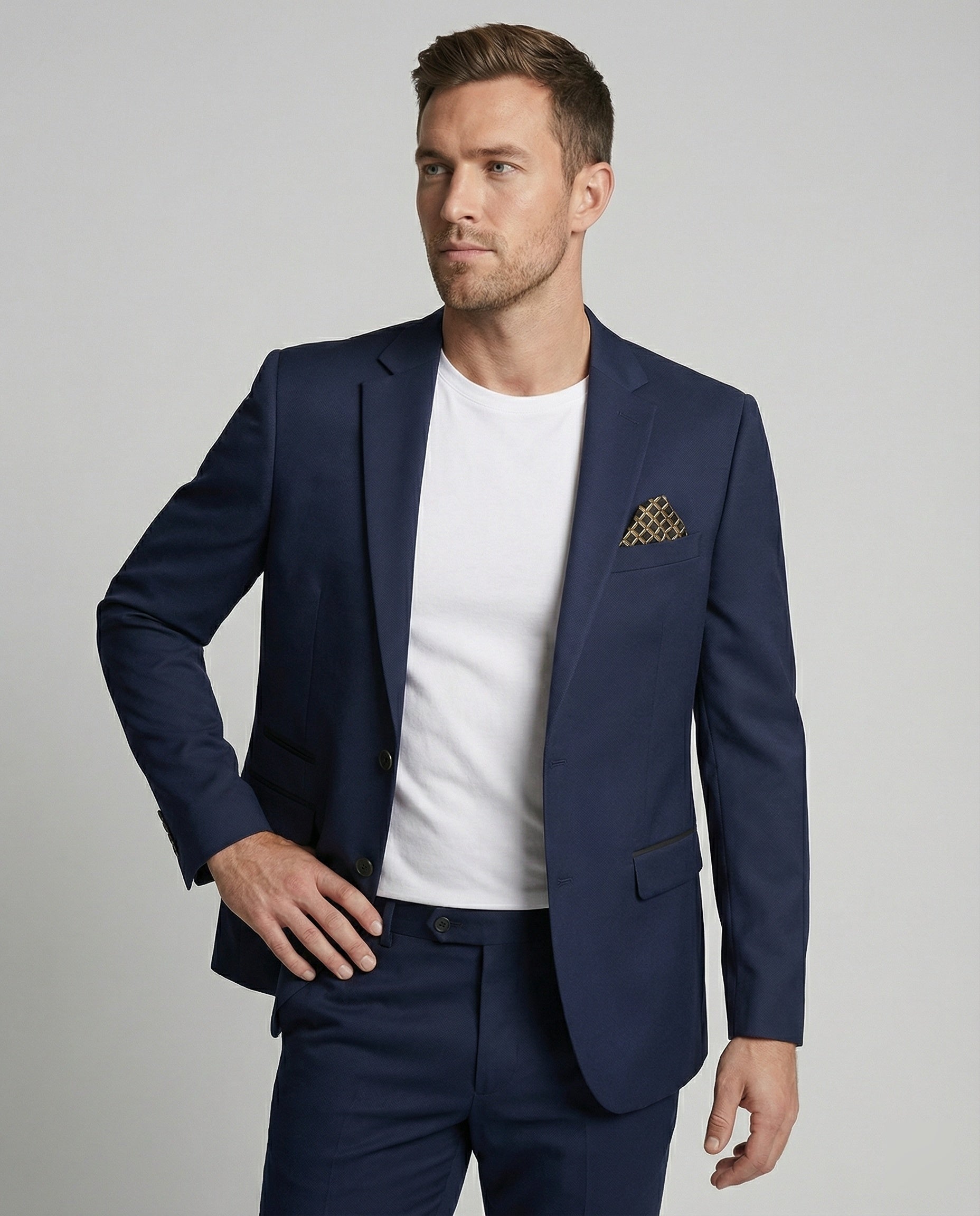 Giacca Uomo Satinata Elegante Slim Fit - Brentozzi