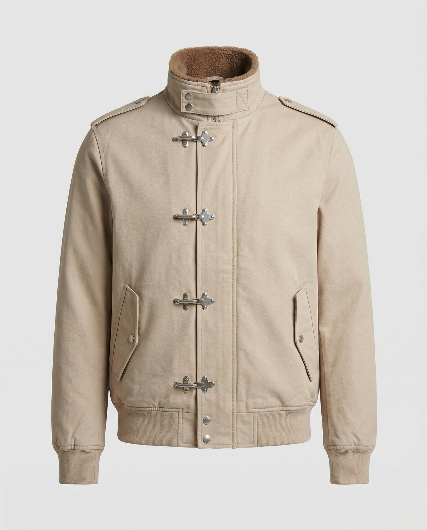 Giacca Uomo Canvas con Colletto Teddy - Brentozzi