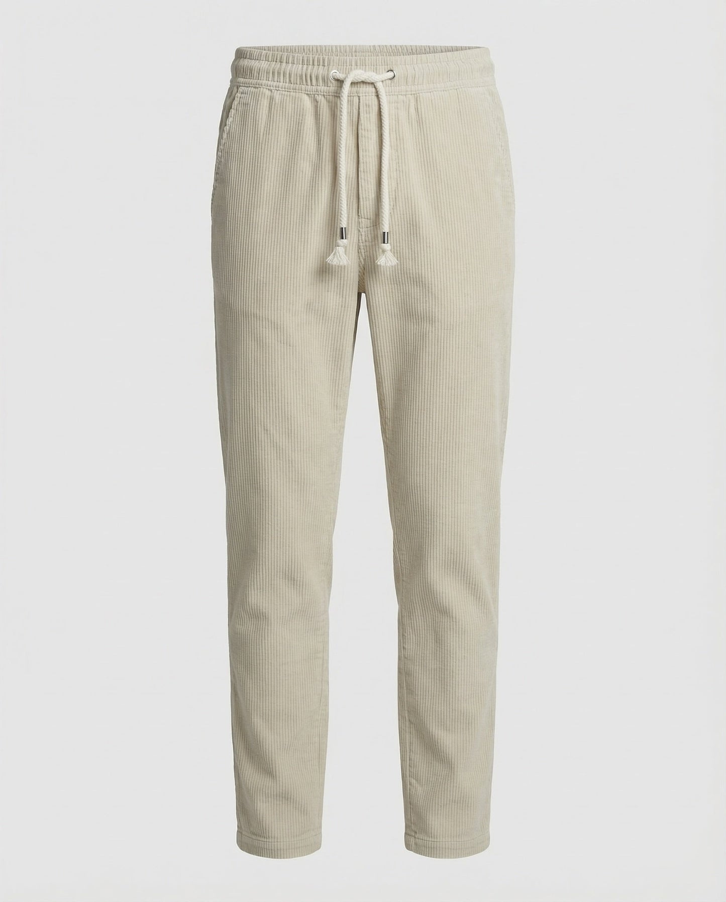 Pantaloni Uomo Velluto a Coste Vita Alta Taglio Largo