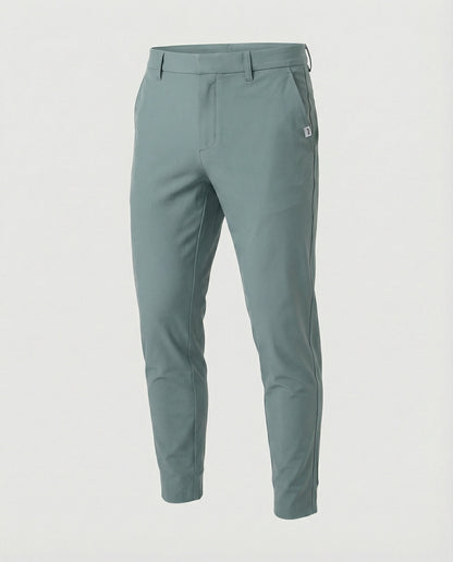 Pantaloni Eleganti Uomo Tessuto Elastico Slim Fit