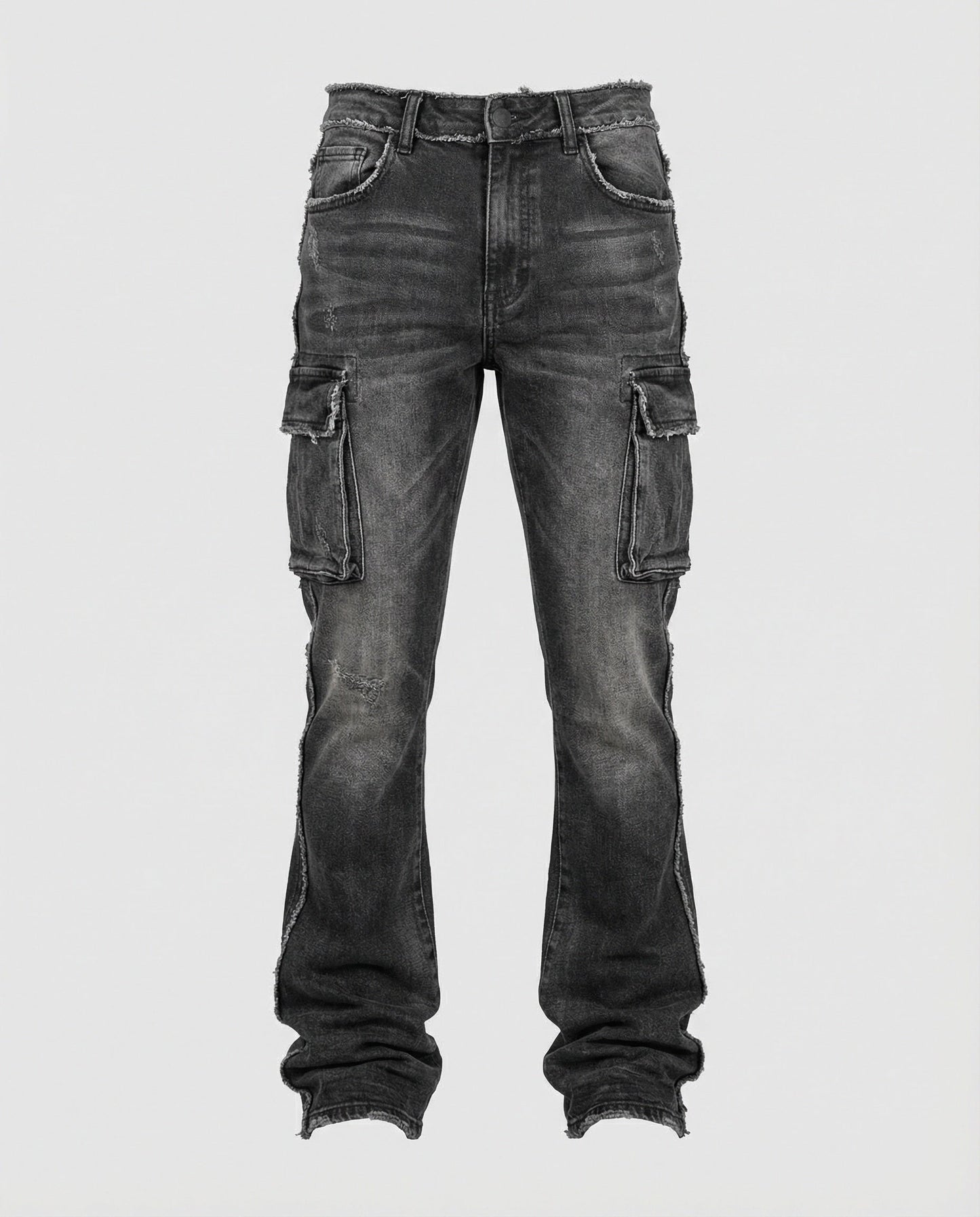 Jeans Uomo Slim Fit con Tasche Cargo