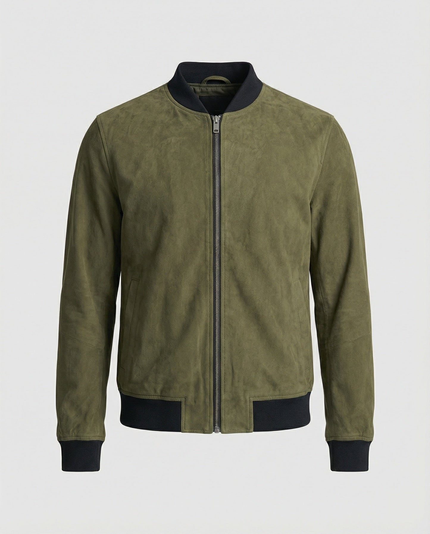 Giacca Bomber Uomo in Velour Vestibilità Classica