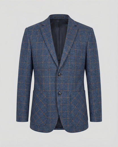 Giacca Uomo Business Slim Fit Fantasia Quadri - Brentozzi