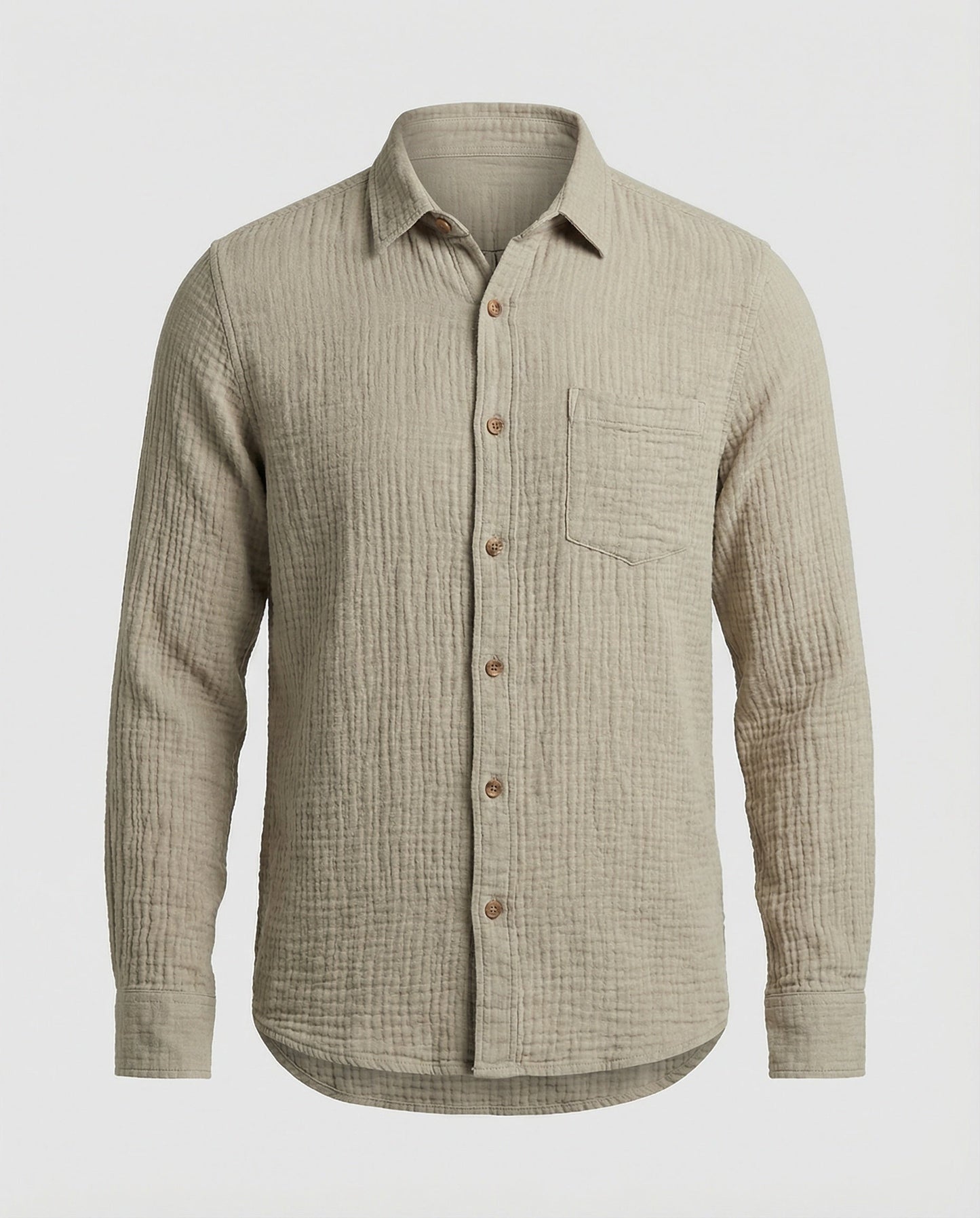 Camicia Uomo Casual Manica Corta con Tasche Sul Petto