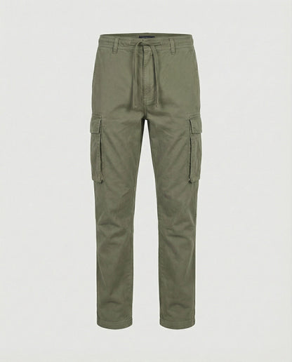 Pantaloni Cargo Uomo Estivi Tessuto Flessibile Slim
