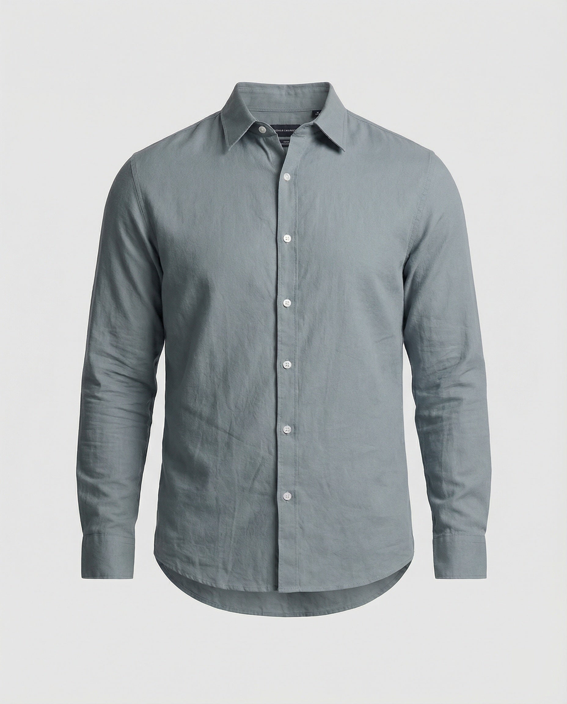 Camicia Uomo Manica Lunga Mix Lino - Brentozzi