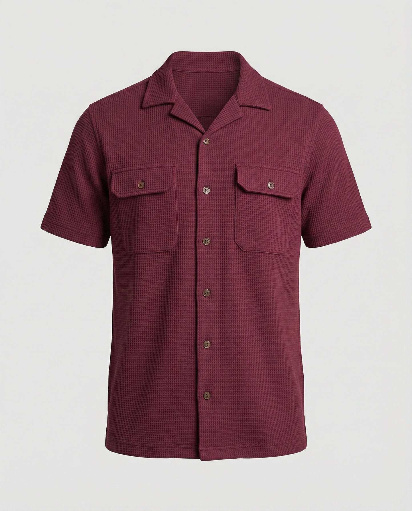 Camicia Uomo Manica Corta con Tasche sul Petto