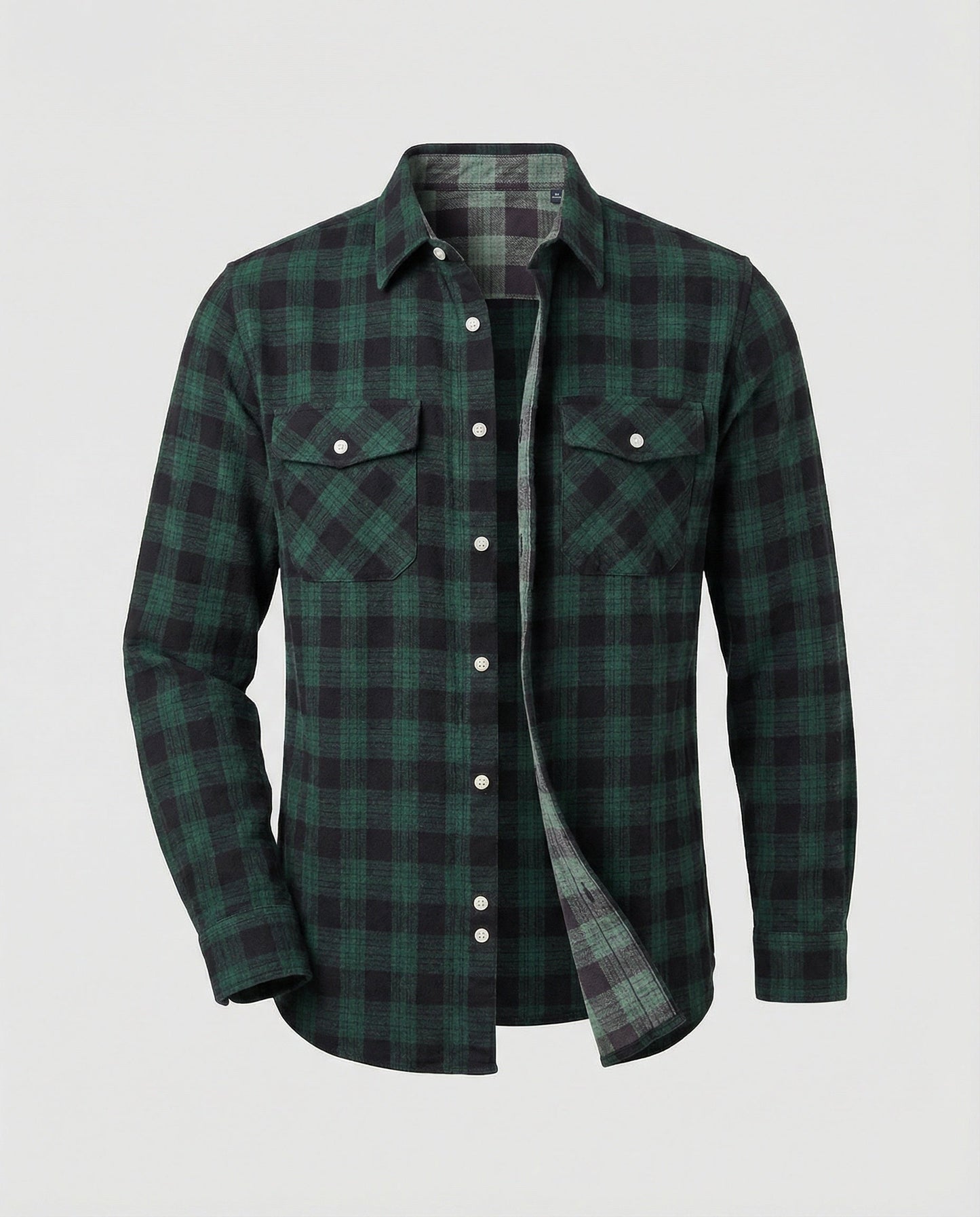 Camicia Uomo Flanella Quadri Casual