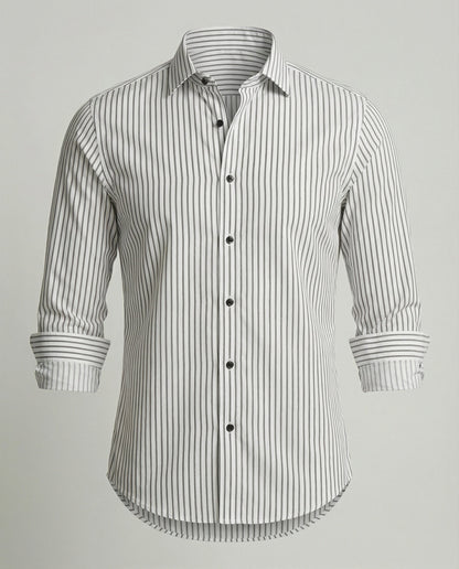 Camicia Uomo Slim Fit a Righe - Brentozzi