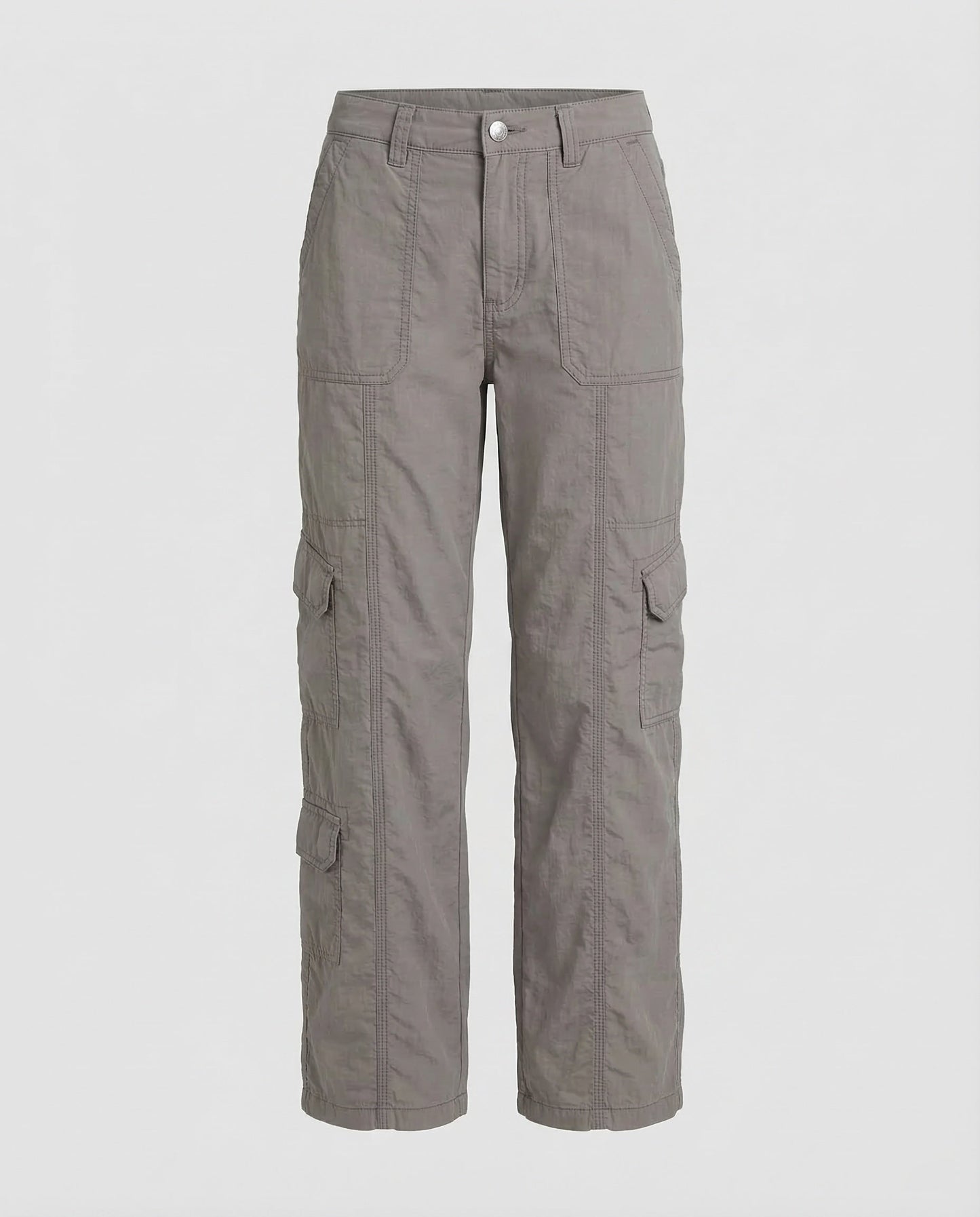 Pantaloni Cargo Donna Bassi con Cuciture Decorative - Brentozzi
