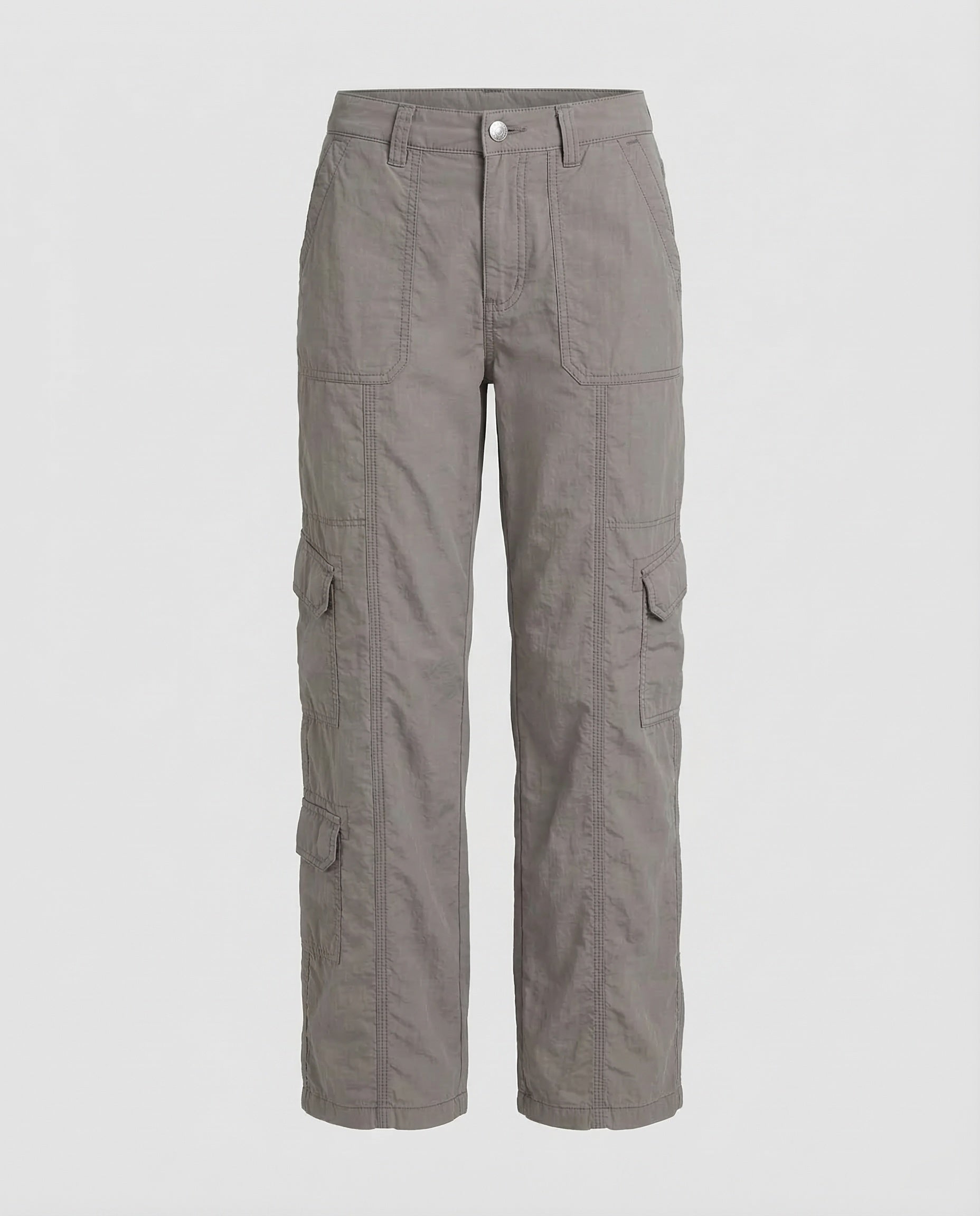 Pantaloni Cargo Donna Bassi con Cuciture Decorative - Brentozzi