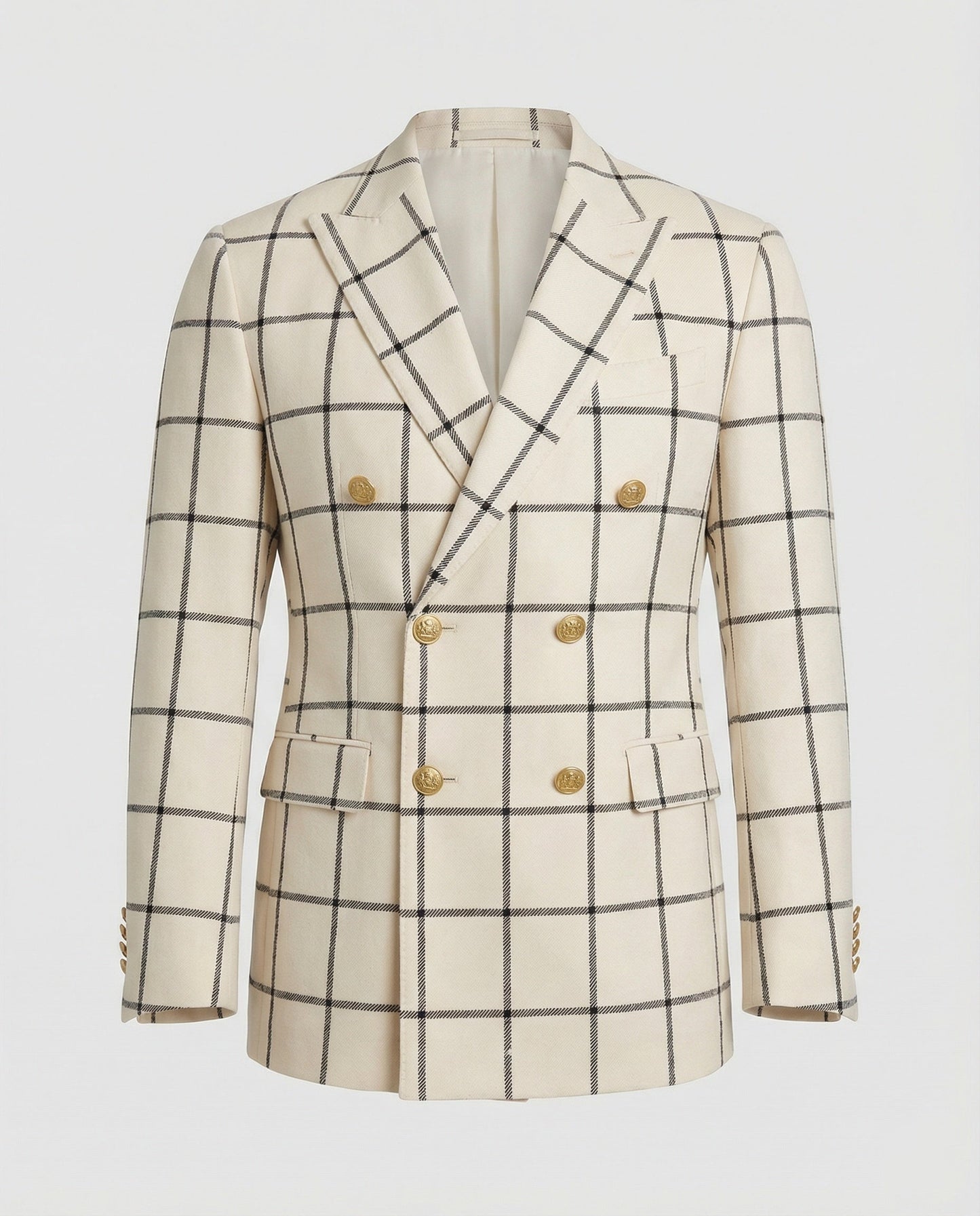Blazer Uomo Quadri Doppio Petto Classico