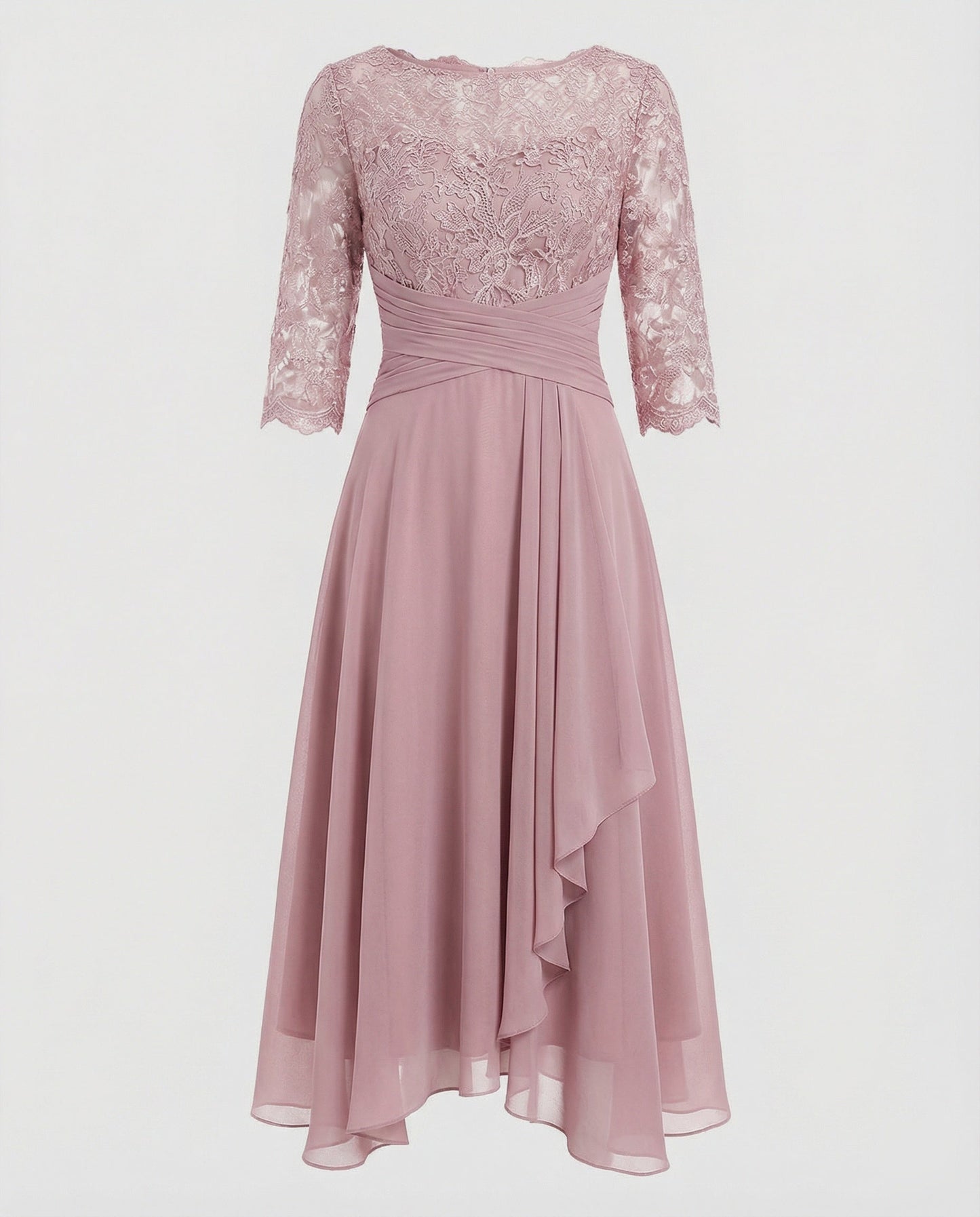Abito Midi Donna Manica Elegante
