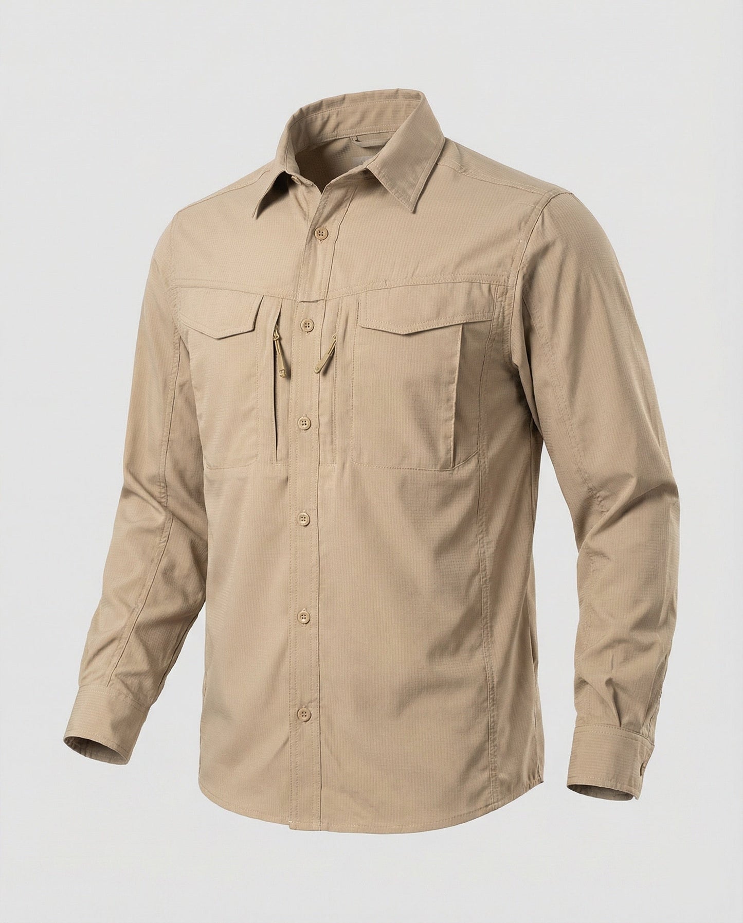 Camicia Uomo in Tessuto Tecnico Manica Lunga