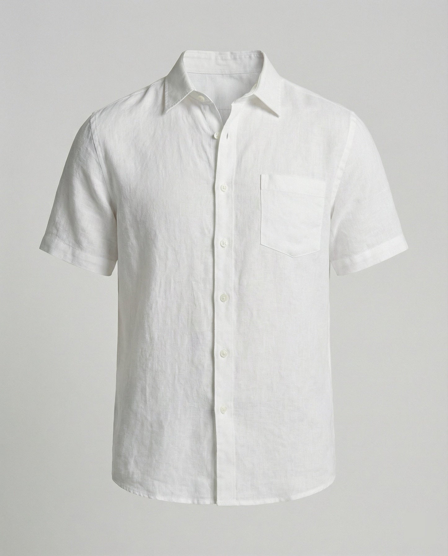 Camicia Uomo Manica Corta Cotone Stampa Palme